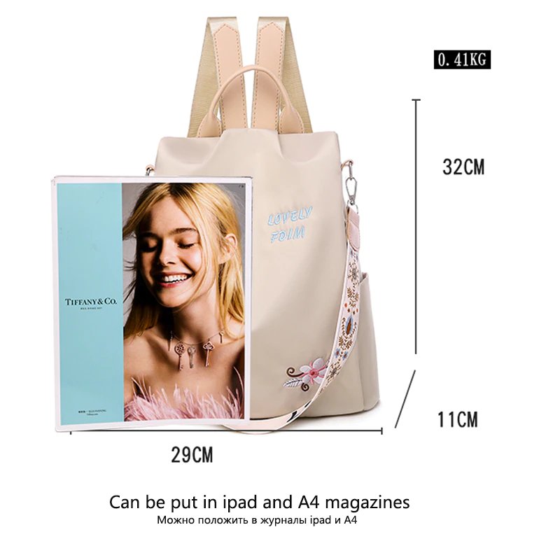 Noua geantă de umăr pentru femei impermeabile Design casual, esențiale de călătorie